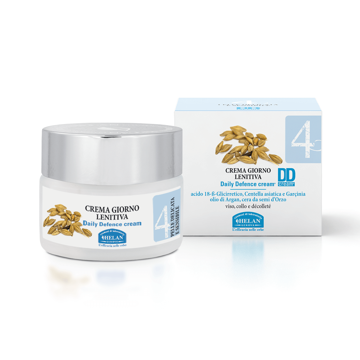 HELAN - LINEA VISO BASE 4 - Pelle Delicata e Sensibile - Crema Giorno Lenitiva