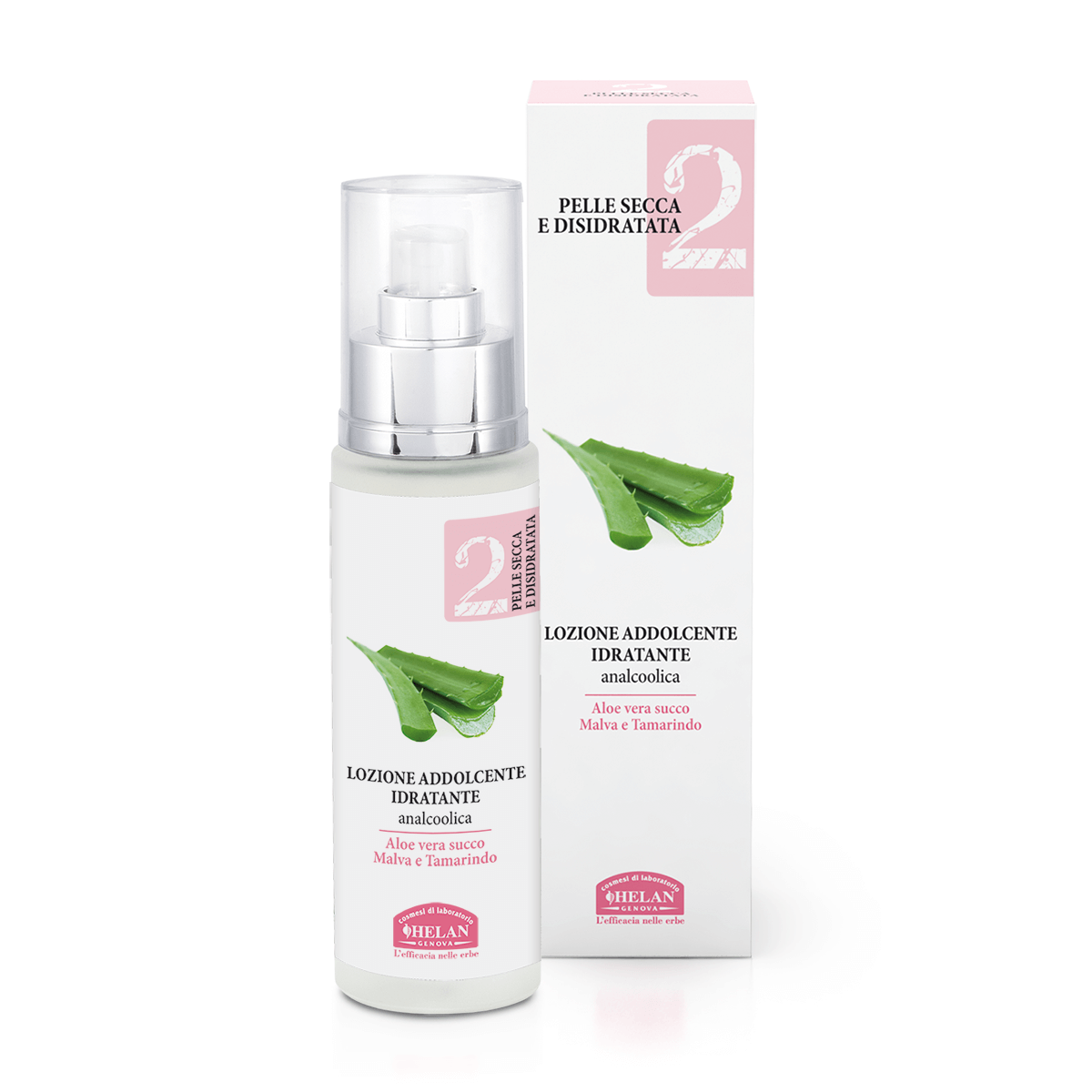 HELAN - LINEA VISO BASE 2 - Pelle Secca e Disidratata - Lozione Addolcente Idratante