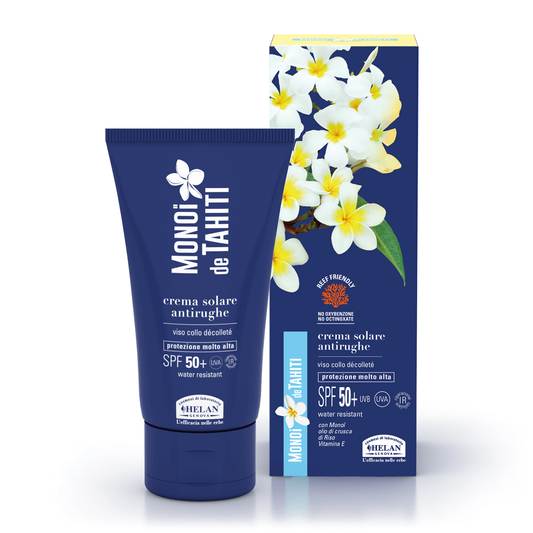 HELAN - MONOÏ de TAHITI - Crema Solare Antirughe SPF50+